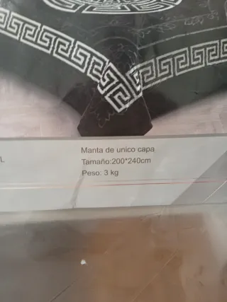 Manta Premium Negra y Blanca