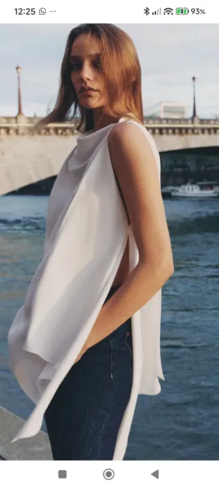 Top capa asimétrica Zara. De esta colección 2026