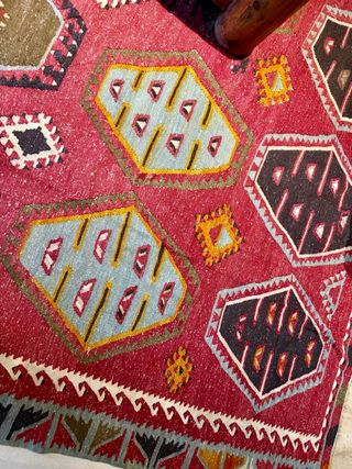 Kilim de lana tejido a mano
