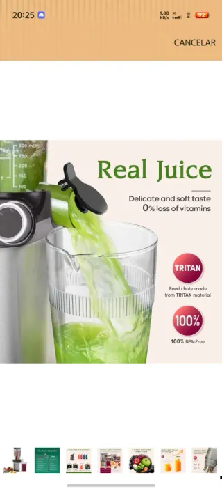 Extractor Jugo Anybear 200W Slow Juicer