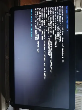 Portátil HP Pavilion dv6-6194es