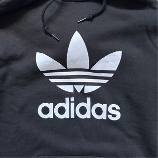 Adidas - Sudadera Negra Logo Trefoil