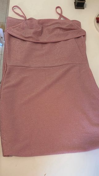 Vestido rosa Shein brillante