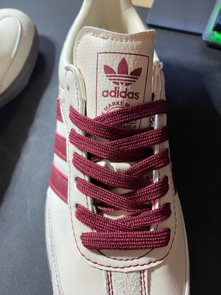 Adidas Samba Mujer Talla 40 Crema/Rojo