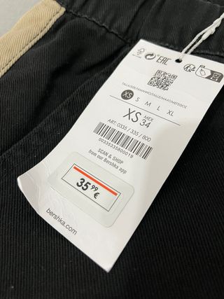 Pantalón cargo Bershka patchwork