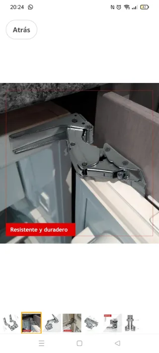 Bisagras para nevera integral