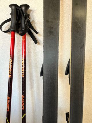 Esquís Rossignol, Botas Salomon y Bastones