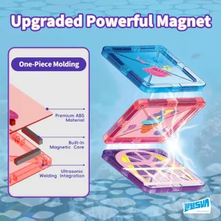 Juego Construcción Azulejos Magnéticos Sirenas