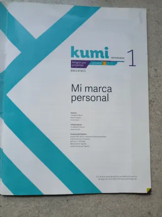 Proyecto Kumi 1 ESO : Mi marca personal