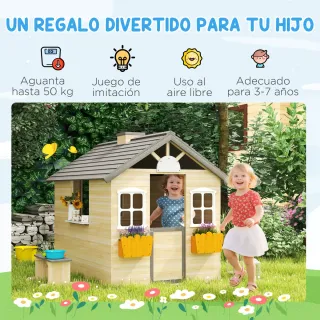 Casita Infantil Exterior para Niños