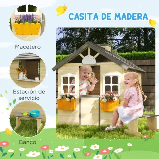 Casita Infantil Exterior para Niños