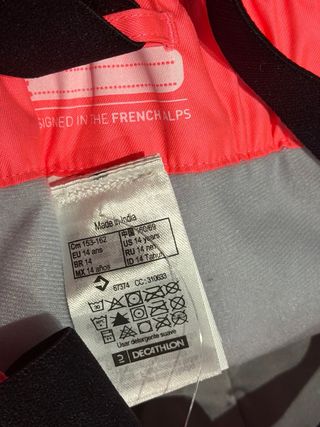 Pantalón de esquí para niña con tirantes