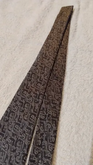 Cravatta uomo marrone con fantasia Lancetti