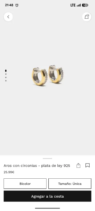 Pendientes Plata 925 Baño Oro