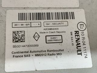 Radio CD RENAULT MEGANE III SCENIC III. 281156142R