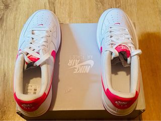 Nike Air Force 1 Blancas y Rosas Talla 39/38.5