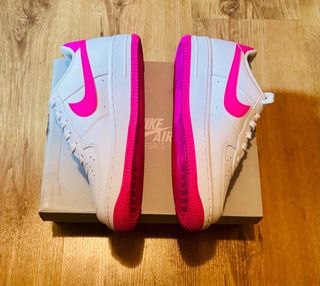 Nike Air Force 1 Blancas y Rosas Talla 39/38.5