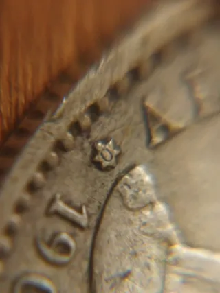 Moneda Plata 50 céntimos 1904 *0*4 Alfonso XIII