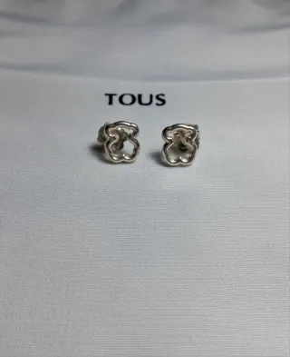Pendientes Tous Oso Plata