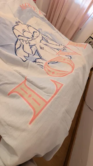 Conjunto nórdico, bajera y fundas almohada Stich