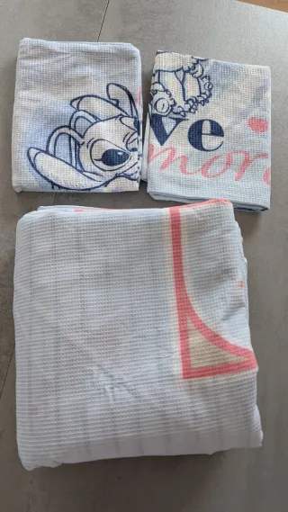 Conjunto nórdico, bajera y fundas almohada Stich