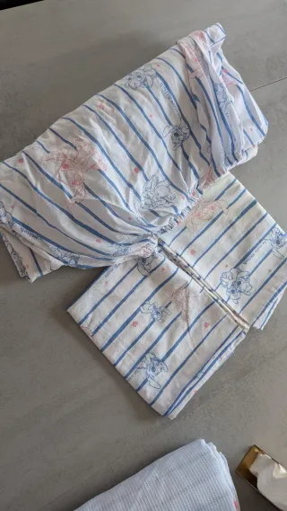 Conjunto nórdico, bajera y fundas almohada Stich