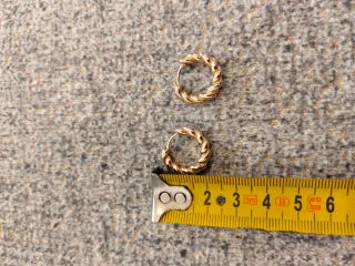 Pendientes Aro Trenzado Dorado