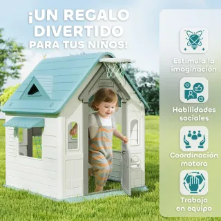 Casita Infantil 5 en 1 Exterior e Interior