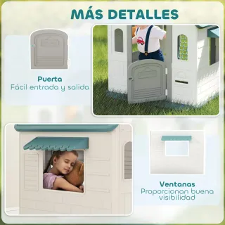 Casita Infantil 5 en 1 Exterior e Interior