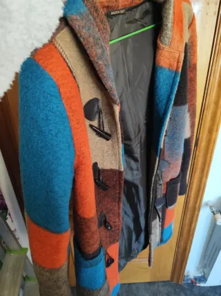 Abrigo patchwork multicolor