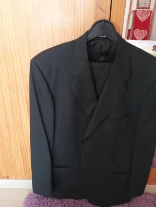 Traje de caballero nuevo Woolmark negro