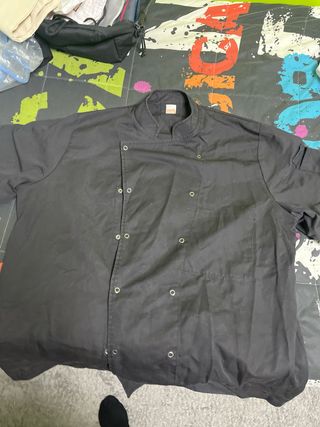 Casaca Cocinero Negra  2 casacas 30 las 2