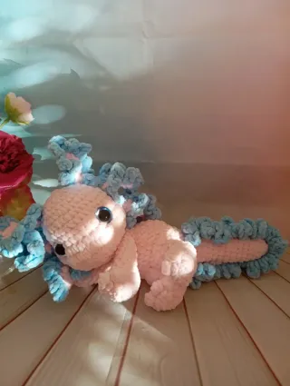 Axolotl amigurumi uncinetto