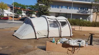 Tienda campaña hinchable 6 personas