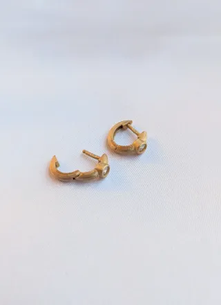 Pendientes plata 925 baño oro