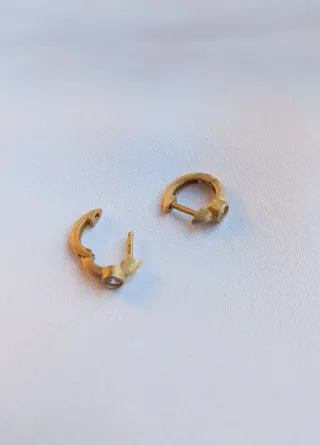 Pendientes plata 925 baño oro