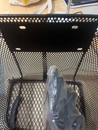 Cesto de bicicleta negro