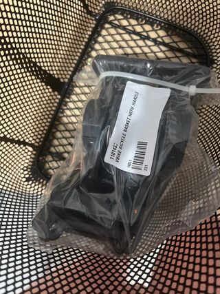 Cesto de bicicleta negro