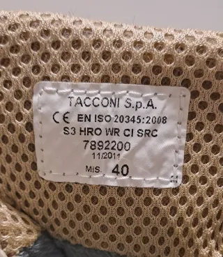 Scarponcini antinfortunistica Tacconi marroni.