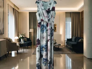 Vestido largo floral para eventos