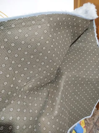 Tappeto Shaggy Grande Grigio e Bianco