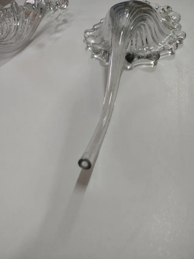 Hojas de cristal Murano (2 unidades)