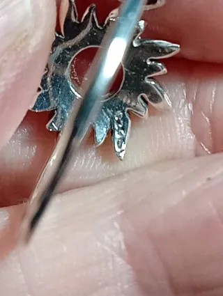 Anillo Plata Sol piedra cornalina talle base 20,6