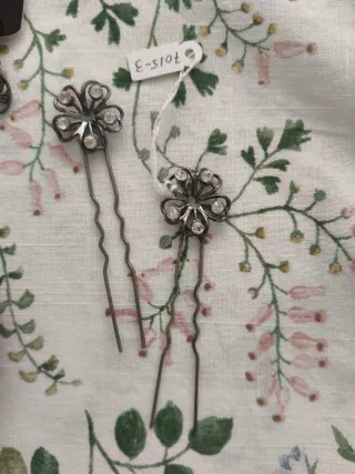 Pendientes flamenca plateados