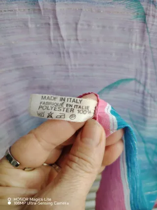 Foulard donna blu e rosa