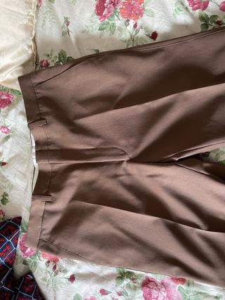 Pantaloni eleganti uomo vintage marrone