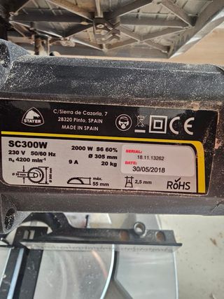 Ingletadora Stayer SC300W