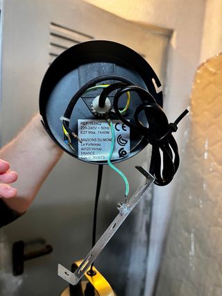 Lámpara de techo industrial negra