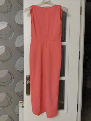 Vestido rosa cruzado