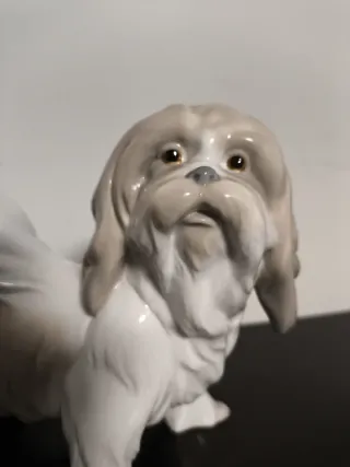 Figura Perro Lladro Porcelana